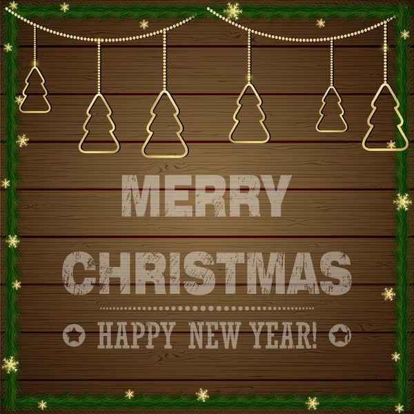 Etiqueta tipográfica de Navidad para Navidad y Año Nuevo desig — Vector de stock