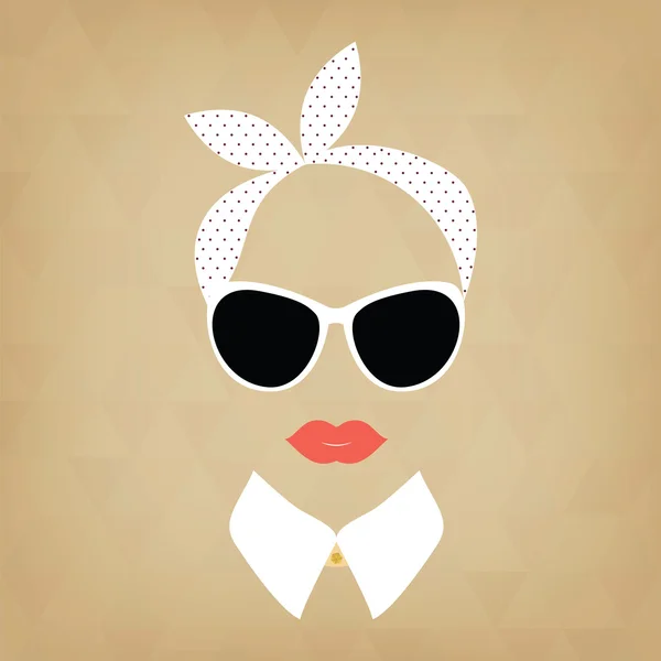 bir başörtüsü ile hipster Bayan