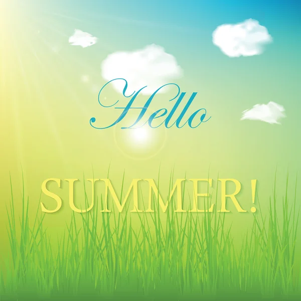 Hello summer! — Stock Vector