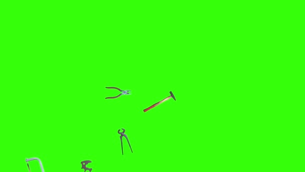 Outillage à main vintage d'occasion animation, clé chromatique, élément source graphique