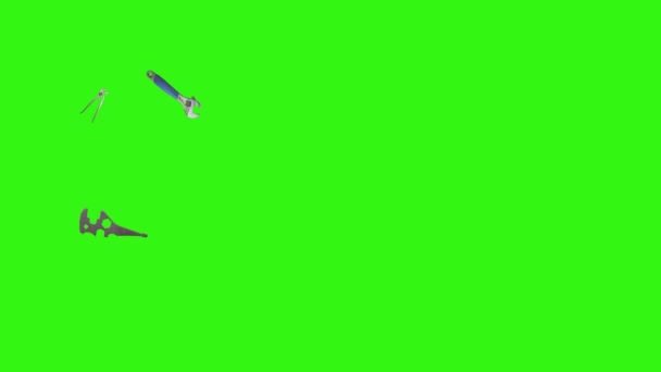 Outillage à main vintage d'occasion animation, clé chromatique, élément source graphique