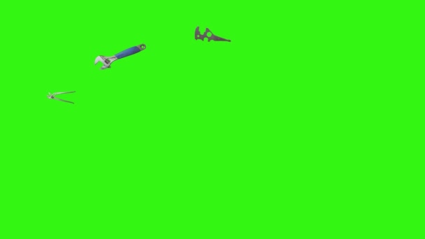 Outillage à main vintage d'occasion animation, clé chromatique, élément source graphique