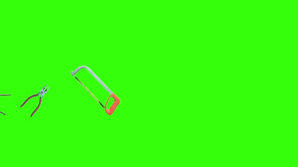 Outillage à main vintage d'occasion animation, clé chromatique, élément source graphique