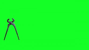 Kullanılan kerpeten aracı, dur hareketi, kroma anahtar grafik kaynak elementlerinin animasyonu