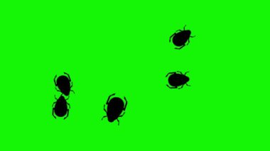 Yürüyen hatalar grubu yeşil ekran kroma anahtarı