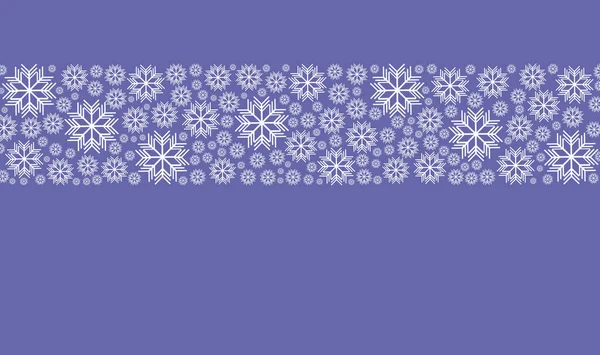 Украшение Веселого Рождества Счастливого Нового Года Белые Снежинки Фиолетовом Фоне — стоковое фото