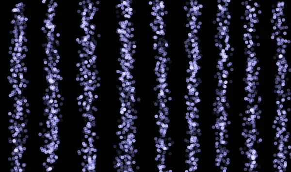 黒を基調とした紫のボケ お祝いのハイライト クリスマスと新年のためのボケ 今年の色は非常にPeriです — ストック写真