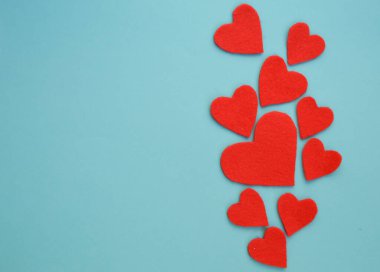 Sevgililer Günün kutlu olsun. Romantik bir tatil için arka plan. Sevgi. Kırmızı kalp.