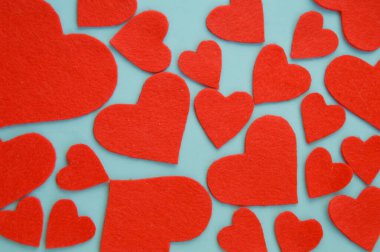 Sevgililer Günün kutlu olsun. Romantik bir tatil için arka plan. Sevgi. Kırmızı kalp.