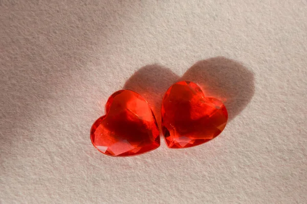 Šťastného Valentýna Zázemí Pro Design Romantické Dovolené Láska Dvě Srdce — Stock fotografie