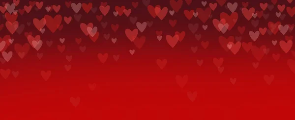 Szczęśliwych Walentynek Romantyczne Tło Dekoracji Wakacji Kochanków Miłości Bokeh Serca — Zdjęcie stockowe