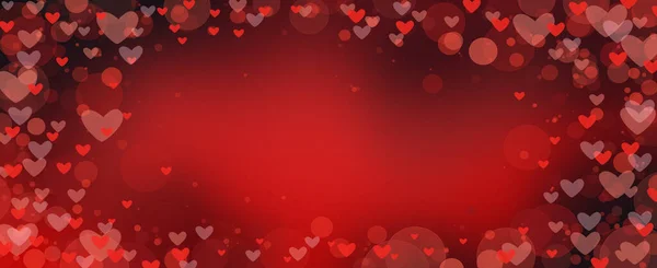 Happy Valentine Day Romantic Background Decoration Lovers Holiday Love Bokeh — Stock Photo, Image