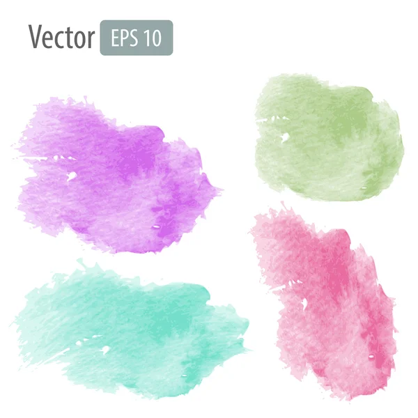 Vector watercolor stains — Stock Vector