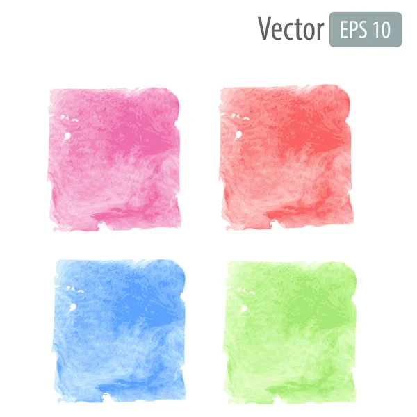 Manchas de aquarela vetorial — Vetor de Stock