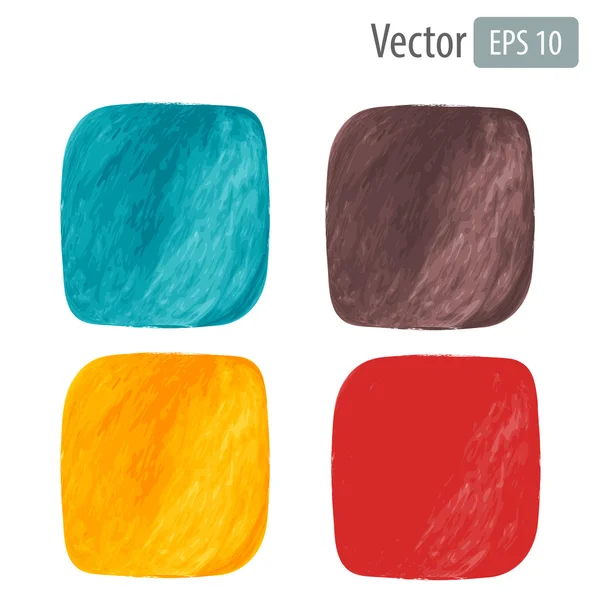 Manchas de aquarela vetorial — Vetor de Stock