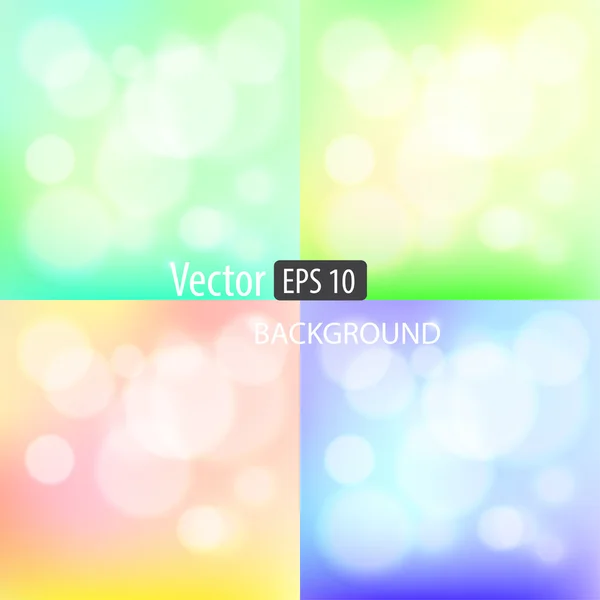 Vector borroso brillante bokeh fondos . — Vector de stock