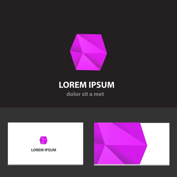 Vector abstracto logotipo diseño plantilla — Vector de stock