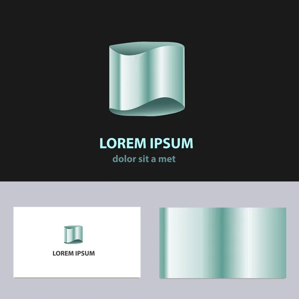 Vector abstracto logotipo diseño plantilla — Archivo Imágenes Vectoriales