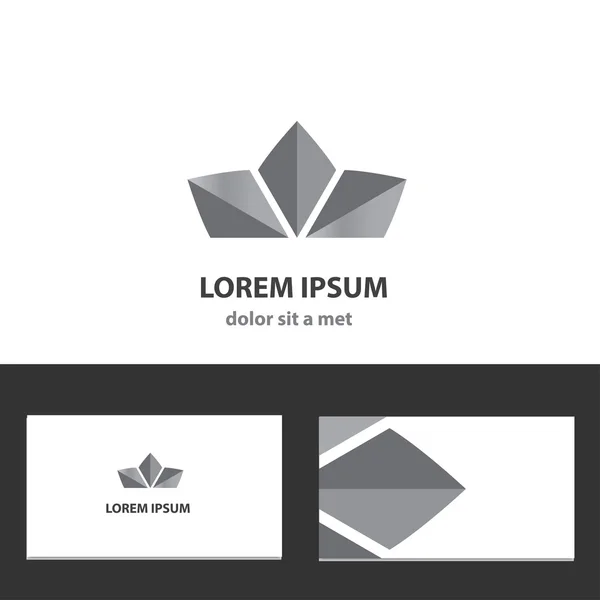 Vector abstracto logotipo diseño plantilla — Archivo Imágenes Vectoriales