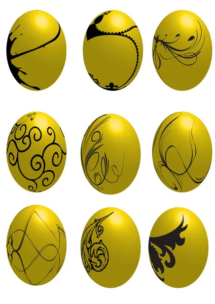 Geschilderde eieren — Stockfoto