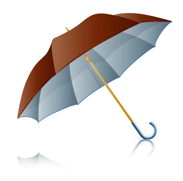 茶色の傘 — ストックベクタ