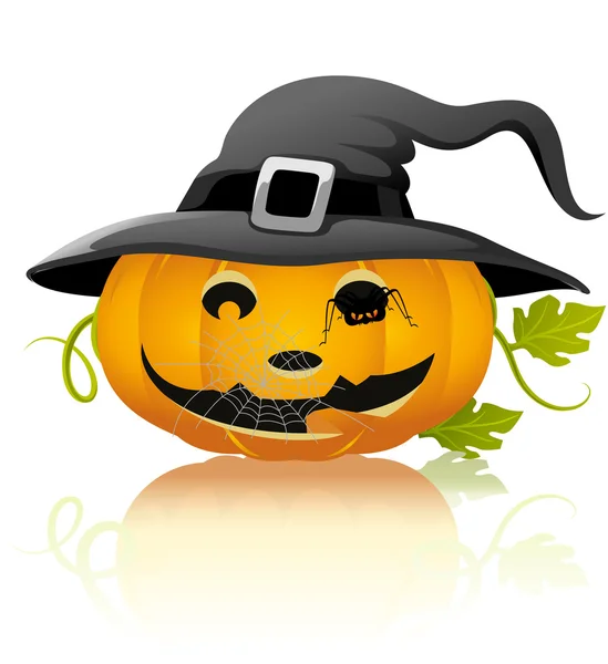 Pompoen voor Halloween — Stockvector