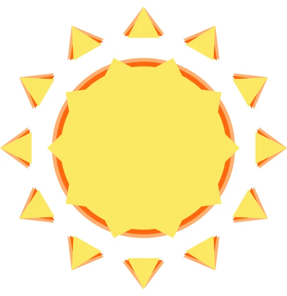 Sunny and sun — Stock Vector