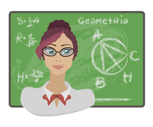Femme enseignante — Image vectorielle