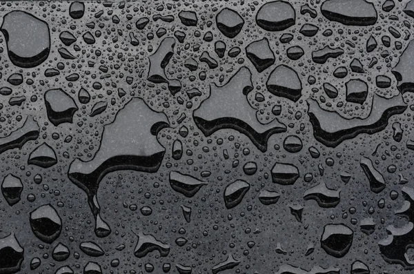Water Dropped Black Marble Rain Background Ang Textured — Stock Photo, Image