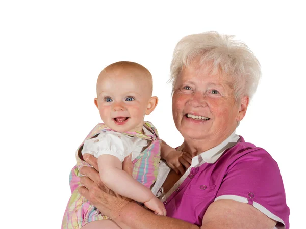 The joy of being a grandmother — Stock Photo, Image