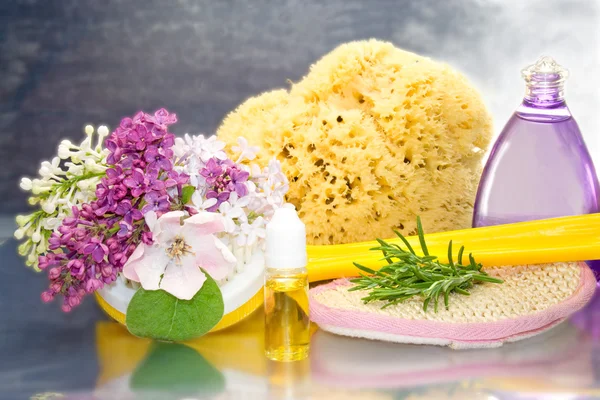 Växtbaserade kosmetika, spa. — Stockfoto