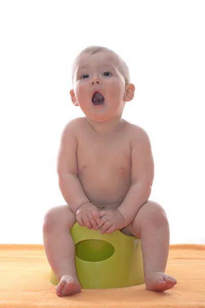 Bebek çocuk lazımlık üzerinde — Stok fotoğraf