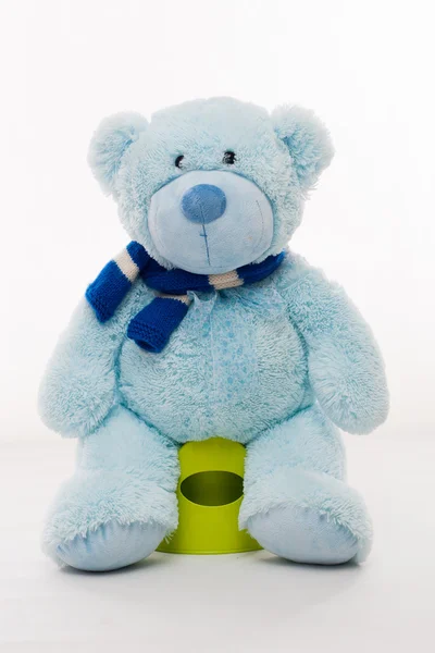 Osito de peluche azul — Foto de Stock