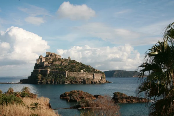 Castello Aragonese ein Ischia Stockbild