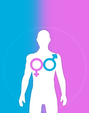 Transgender and Homosexual concept. Trans Surgery idea. clipart