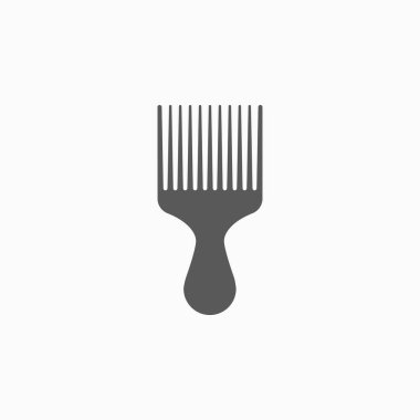 tarak simgesi, saç vektörü, kuaför illüstrasyonu, saç fırçası simgesi