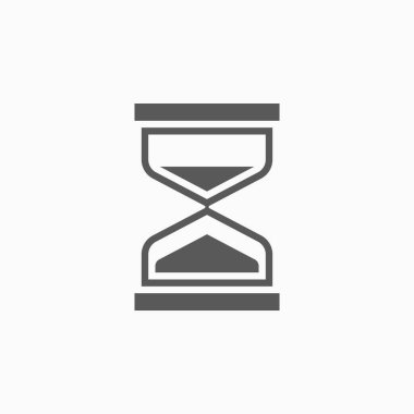 Kum saati simgesi, zaman çizelgesi, kum saati simgesi, kum saati vektörü