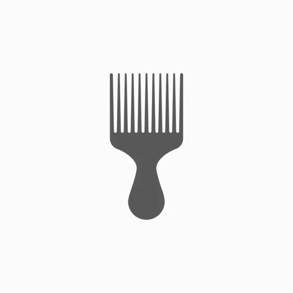 Comb Icon Hair Vector Salon Illustration Hairbrush Icon — Stock Vector