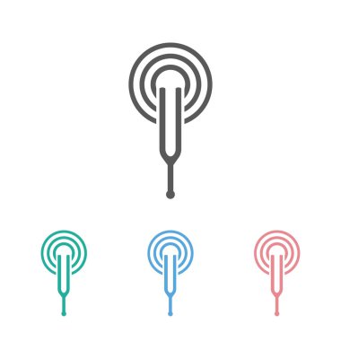 ayar çatal simgesi, araç simgesi, ses vektörü, müzik, ölçüm illüstrasyonu