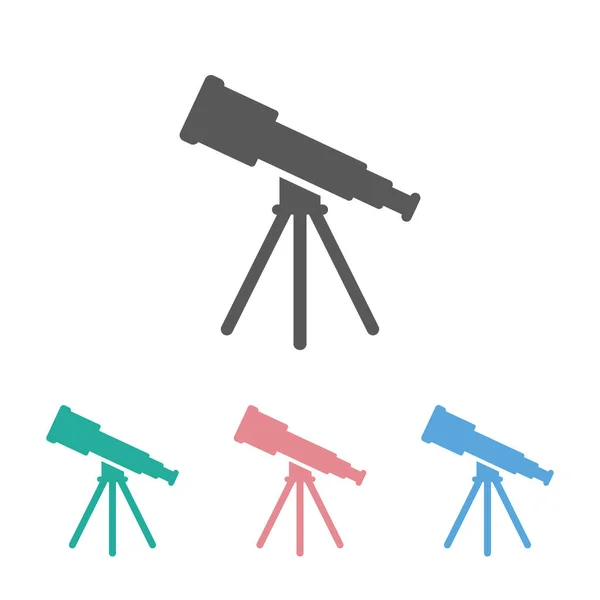 Ikona Teleskopu Ikona Lunety Wektor Powiększenia Ilustracja Lunety — Wektor stockowy