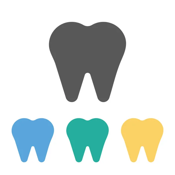 Icona Del Dente Icona Dei Denti Vettore Dentista Illustrazione Dentale — Vettoriale Stock