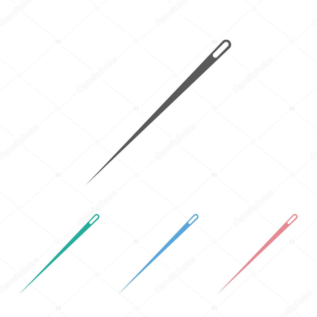 needle icon, pin icon, needlecraft illustration, thread vector, sewing vector