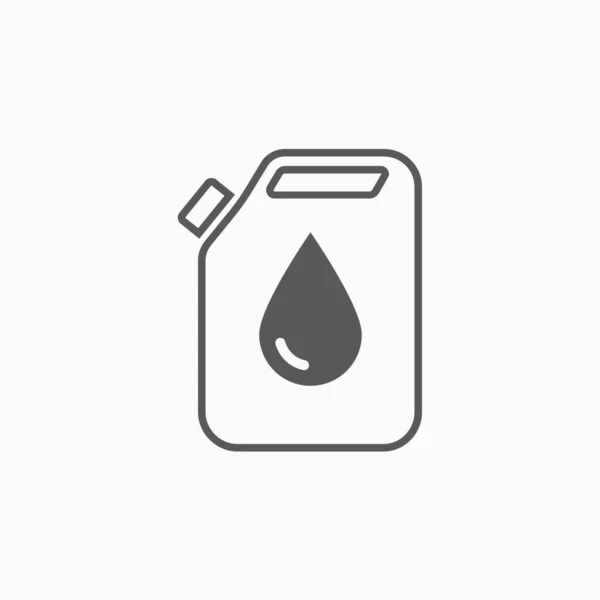 Εικονίδιο Πετρελαίου Jerrycan Εικονίδιο Jerrycan Μπορεί Διάνυσμα Διάνυσμα Δεξαμενή Εικονογράφηση — Διανυσματικό Αρχείο