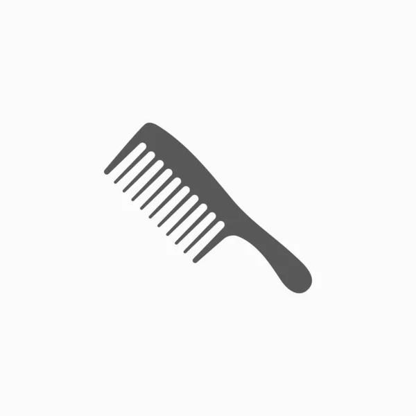 Comb Icon Hair Vector Salon Illustration Hairbrush Icon — Stock Vector