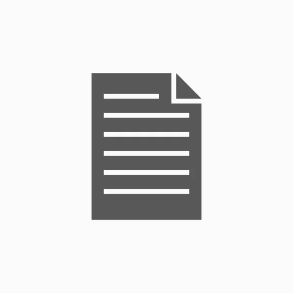 Значок Файла Значок Даних Вектор Літери Вектор Документа Паперова Ілюстрація — стоковий вектор