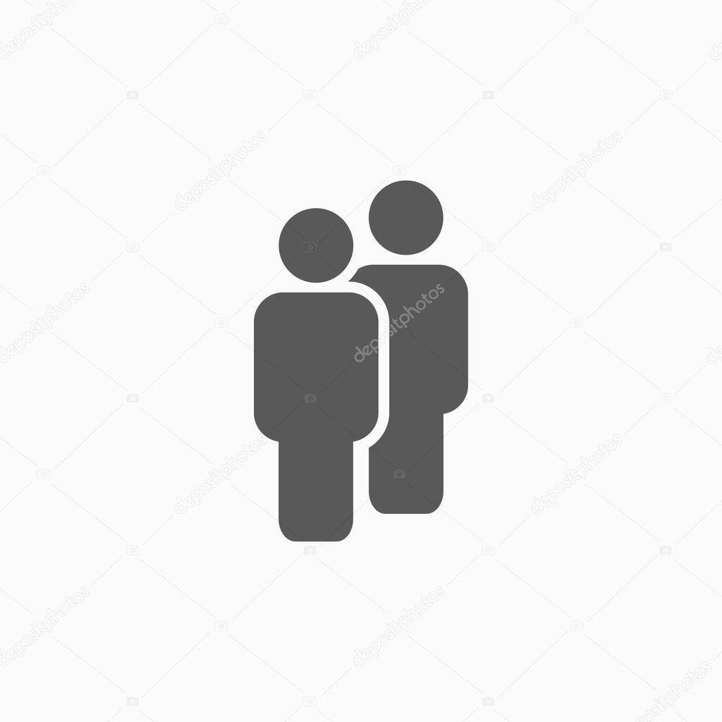 people icon, person icon, man, human vector, persona vector, human being illustration