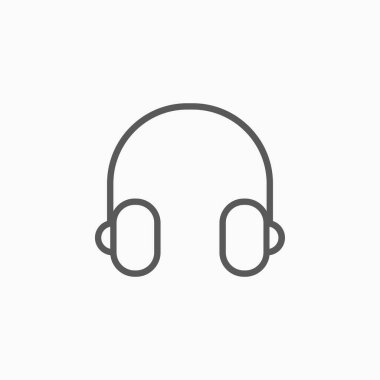 kulaklık simgesi, telefon vektörü, dinle simgesi, müzik vektörü, radyo illüstrasyonu