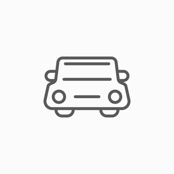 Εικονίδιο Αυτοκινήτου Φορέας Μεταφορών Εικονίδιο Οχήματος Υλικοτεχνική Απεικόνιση — Διανυσματικό Αρχείο
