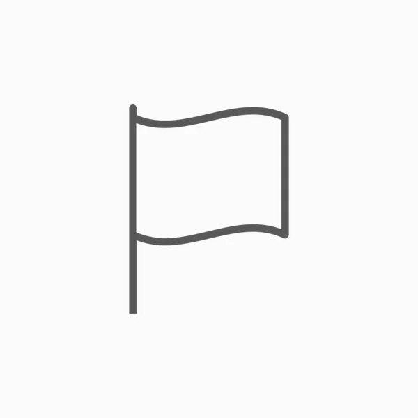 Flag Icon Banner Icon Ensign Vector Blazon Vector Color Illustration — Stock Vector