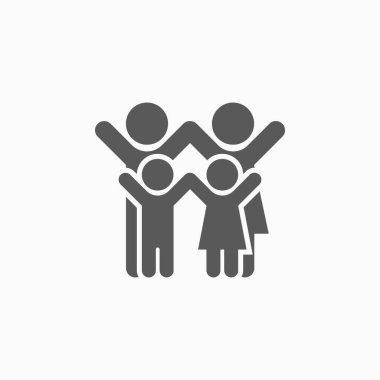 Aile simgesi, ebeveyn illüstrasyonu